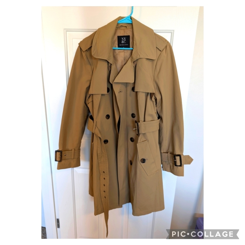 New York & Company Tan Trench Coat